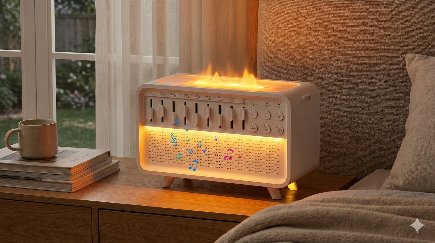 Humidificateur PureBrume - Diffuseur d’Arômes, Brumisateur et Veilleuse